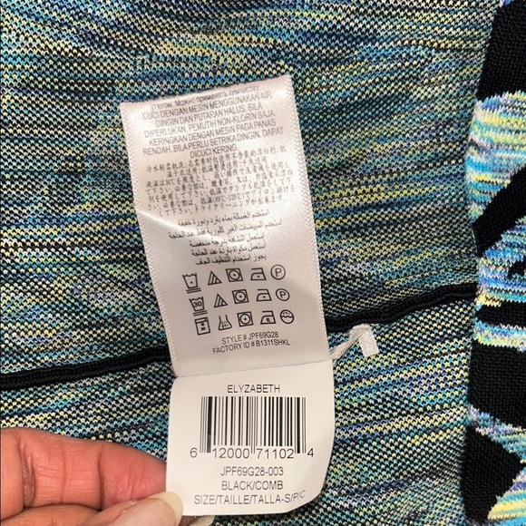 BCBGMAXAZRIA Tropical Leaf Print Cutout Dress, Size Small - Picture 7 of 7